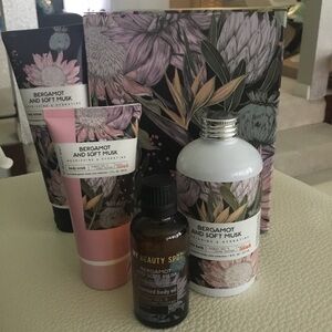 New Bergamot and Soft Musk Body Care.